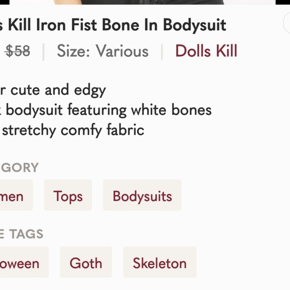 Iron fist bone in bodysuit - Picture 5 of 5